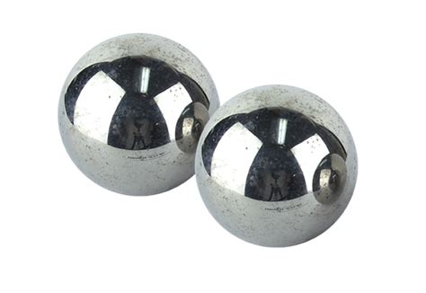 2 metal balls in a box|2 ball bearing.